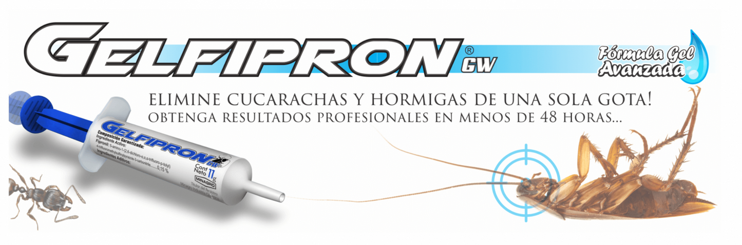 Gelfipron Insecticida Gel cucarachas 11gr Jeringa