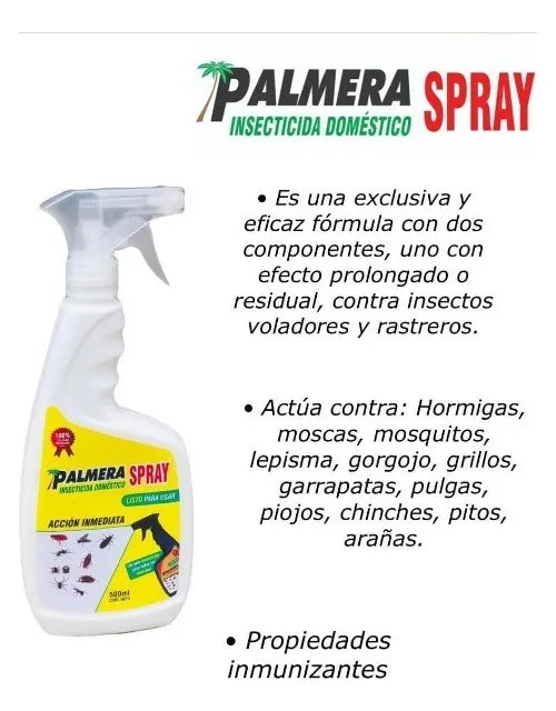Palmera Spray Mata cucarachas insecticida liquido 500ml
