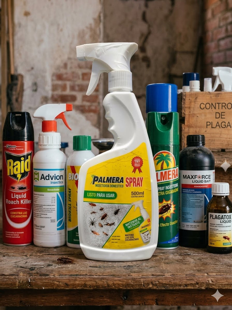 líquidos y spray mata cucarachas