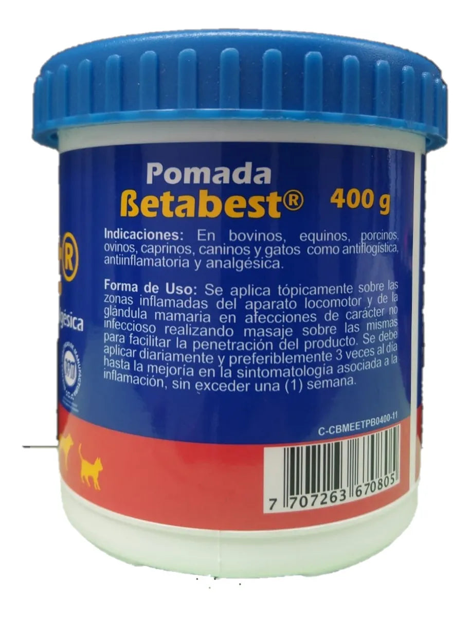Beta Best Pomada para masajes Antinflamatoria Reductora Adelgazante