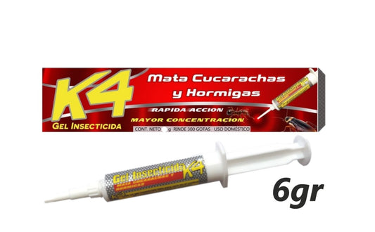 K4 Gel insecticida Mata cucarachas 6gr
