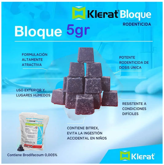 Klerat Bloque Parafinado bolsa 125 gr