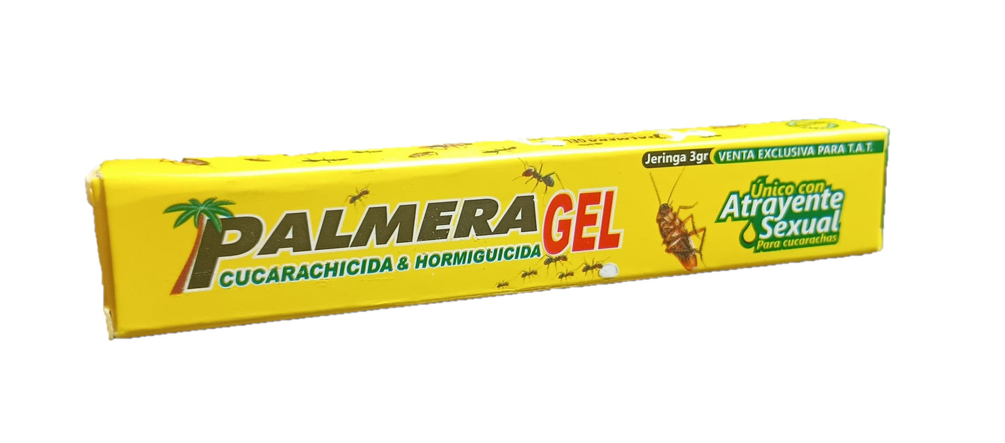 Palmera Gel Mata Cucarachas 3gr insecticida jeringa