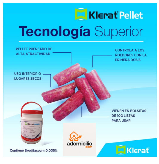 Klerat Pellets Veneno Cebo para Ratas y Ratones venta a Granel